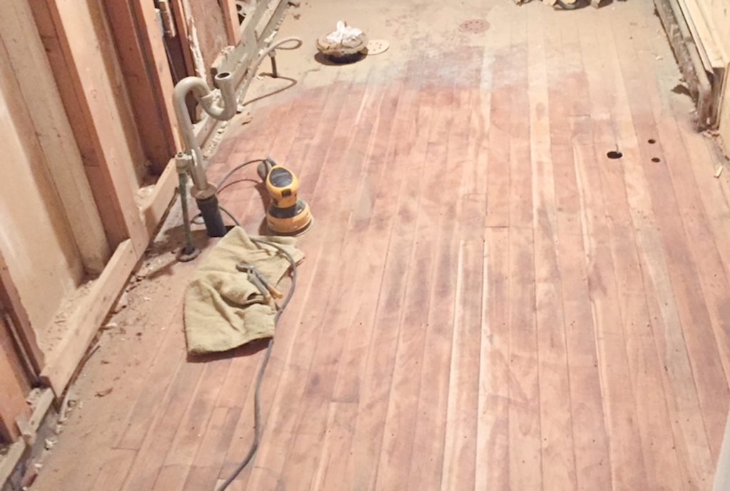 refinishing hardwood floor